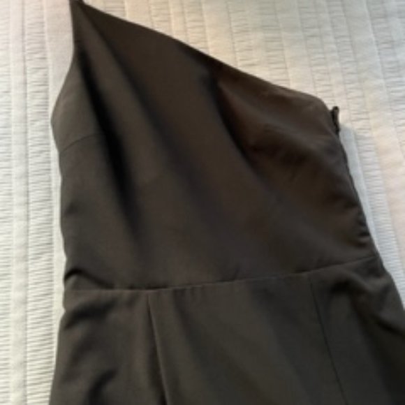 Amsale "Sloan" Bridesmaid Dress_Black, Size 12 - Picture 4 of 6